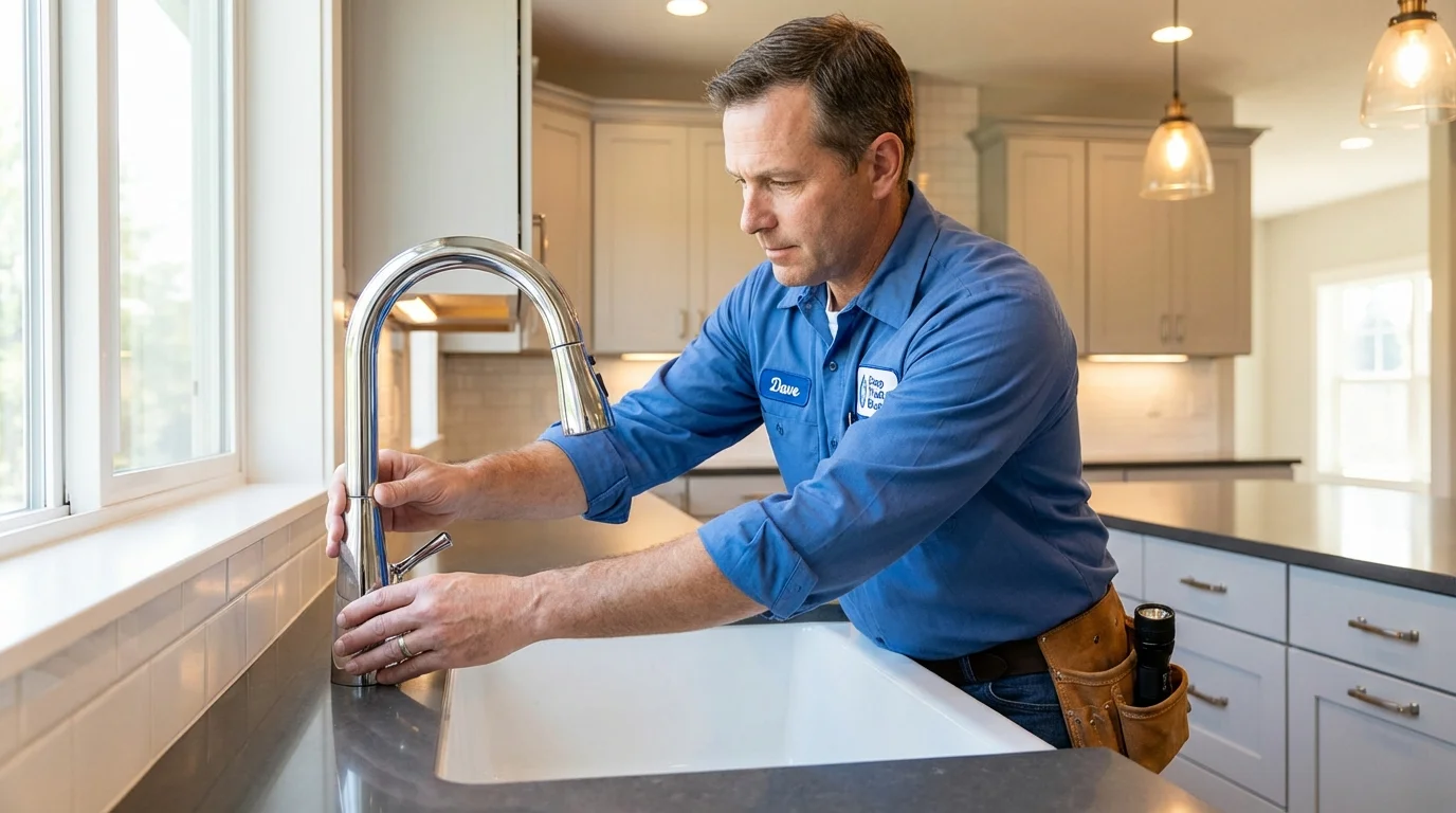 Kitchen faucet installation by Johns Plumbing LLC in Altamonte Springs